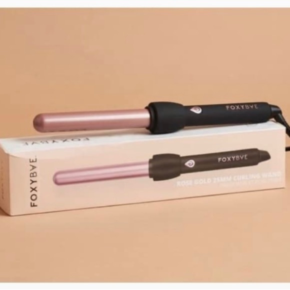 FOXYBAE Rose Gold 25mm Curling Wand🦊💇🏽‍♀️✂️…never used - Picture 2 of 4